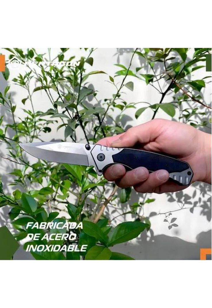 Cuchillo Táctico - Navaja Pentagon para Caza y Supervivencia, Color Ghost-4