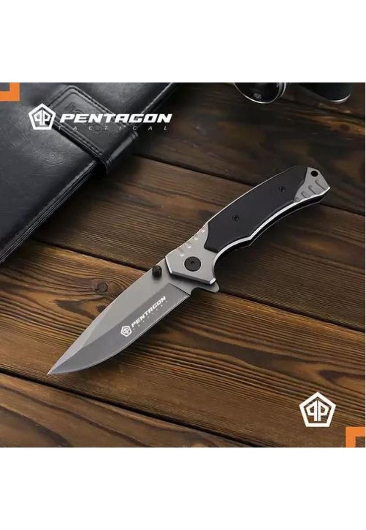 Cuchillo Táctico - Navaja Pentagon para Caza y Supervivencia, Color Ghost-5