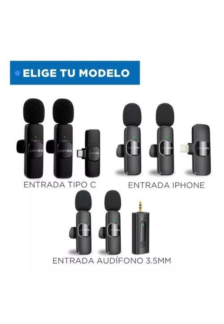 Micrófono Inalámbrico de Solapa Lavalier - Linkon Profesional-2
