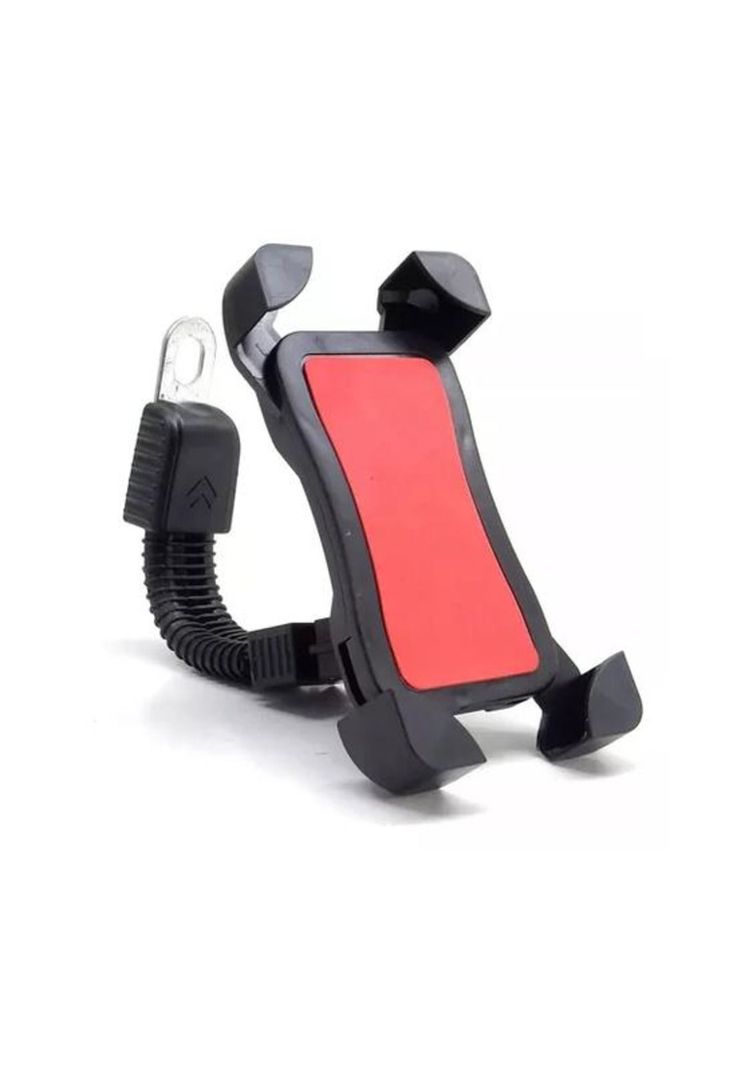 Soporte porta celular bici moto, manillar, color negro-0
