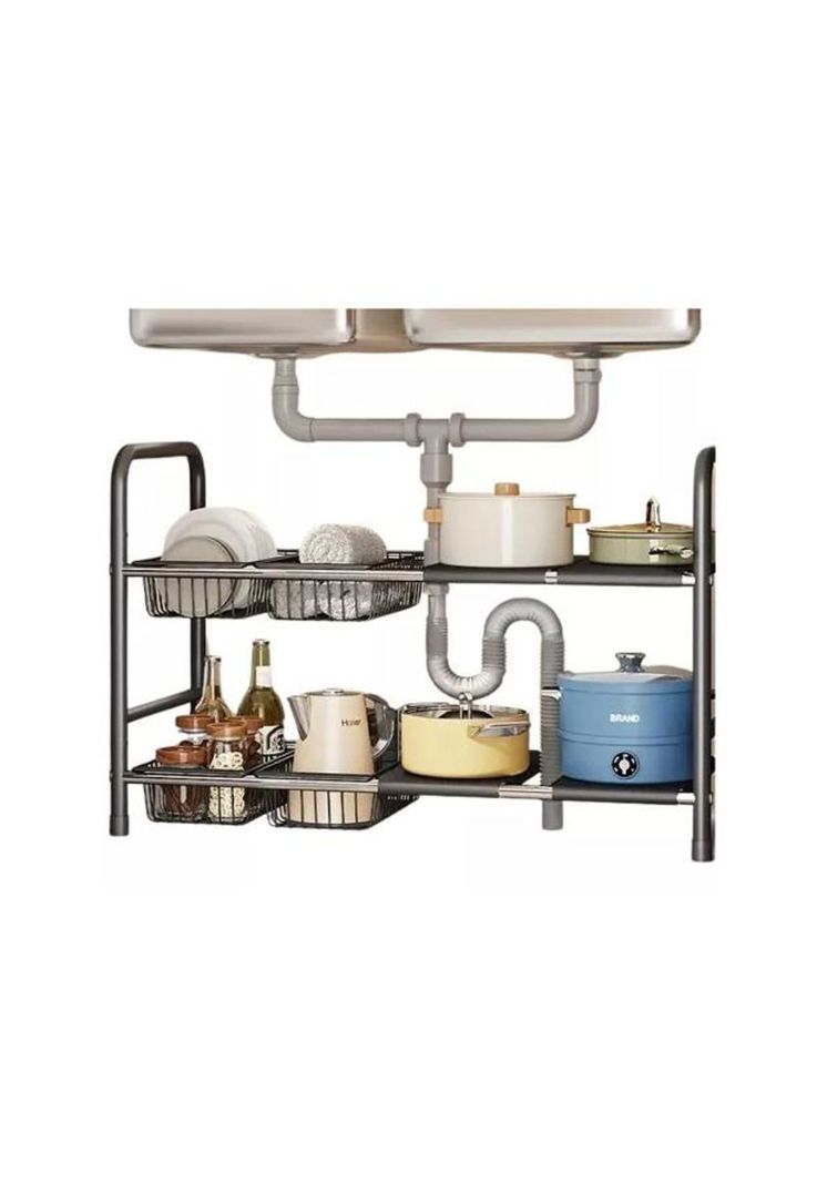 Organizador Modular Armable para Cocina NEgro-0