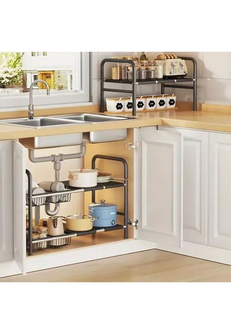  Organizador Modular Armable para Cocina NEgro-2