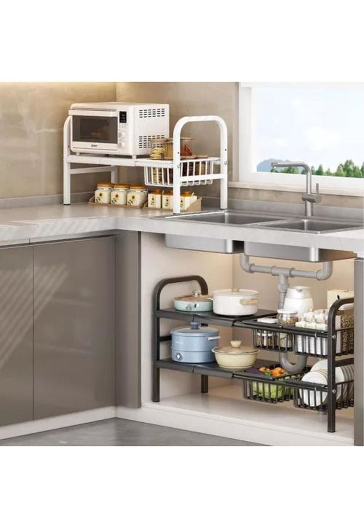  Organizador Modular Armable para Cocina NEgro-4