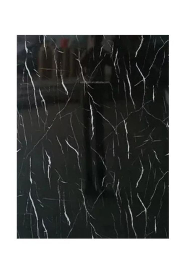 Lámina mural adhesiva efecto mármol negro, pack de 10-0