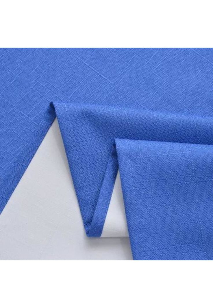 Cortina Lino Con Blackout Engomado Térmica 140x220 Azul-3