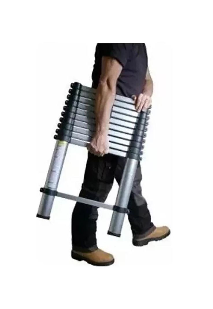 Escalera Aluminio Plegable 3.2mts 150kg Gris-2