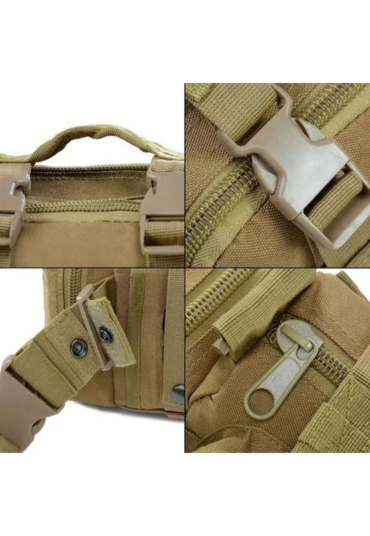 Banano táctico militar outdoor sistema Molle color café-1