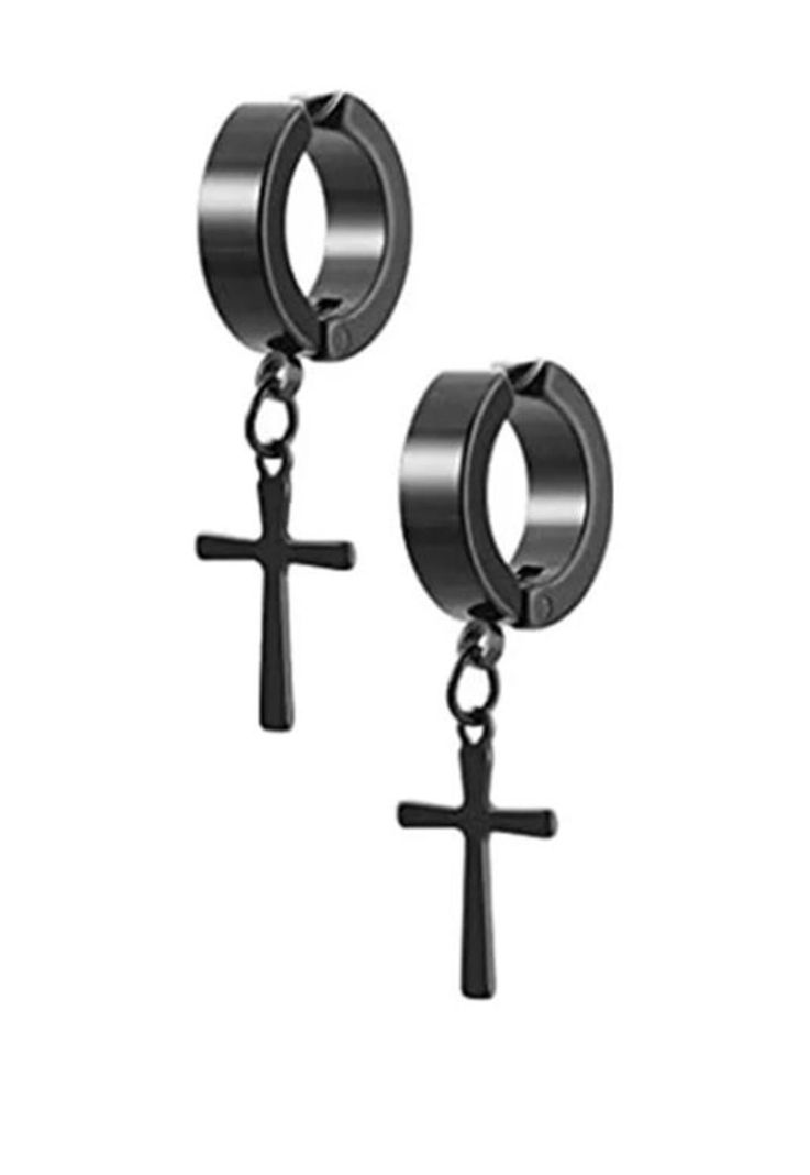 Set de 10 pares de aros piercing falsos a presión, color multicolor-1