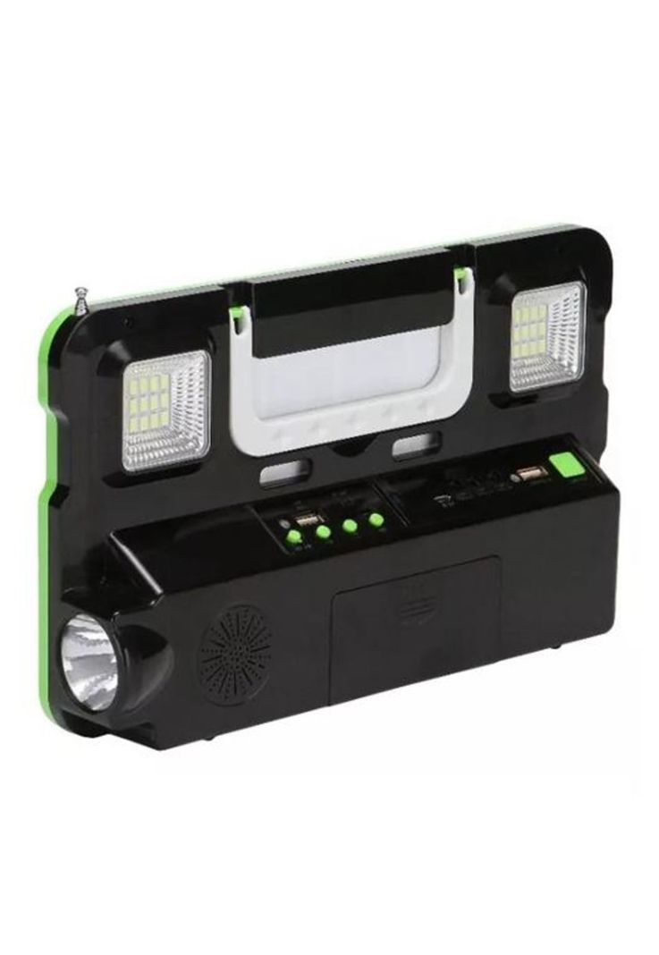 Kit solar emergencia camping, ampolleta LED, FM radio, MP3-1