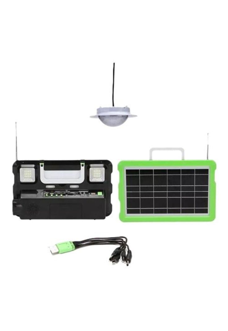 Kit solar emergencia camping, ampolleta LED, FM radio, MP3-2