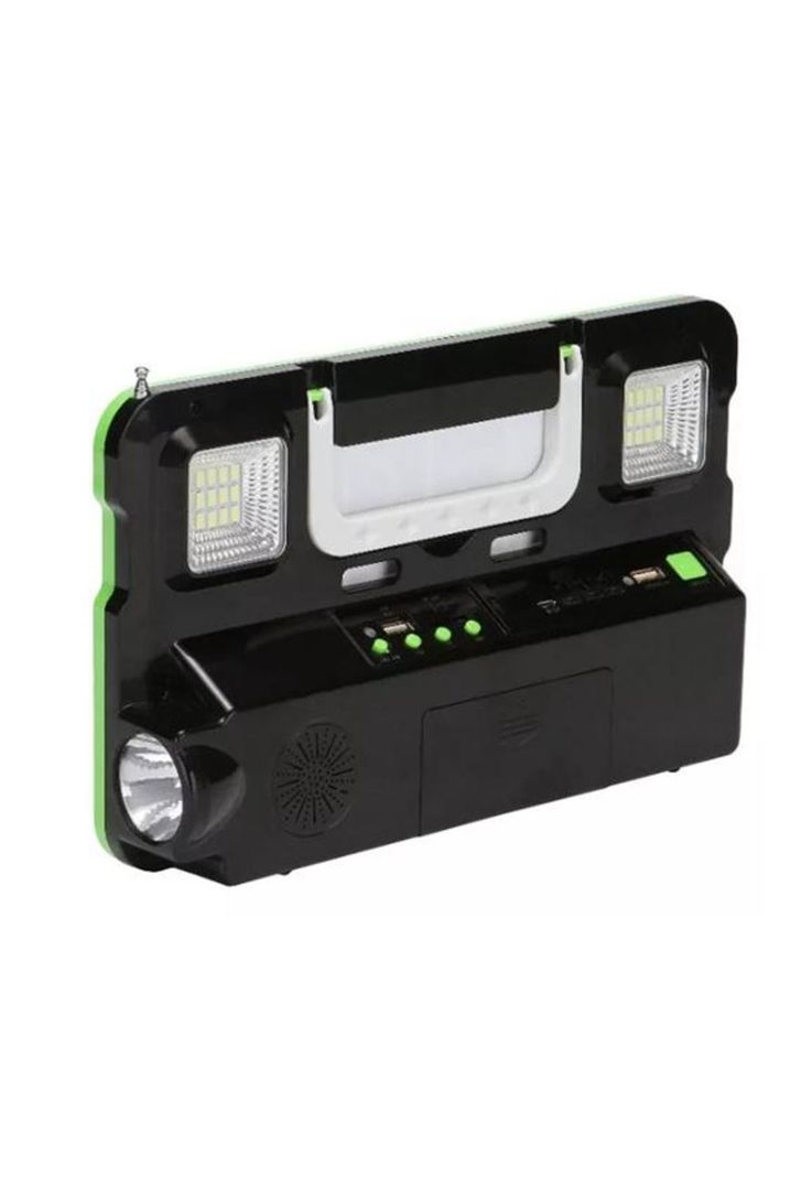 Kit solar emergencia camping, ampolleta LED, FM radio, MP3-5