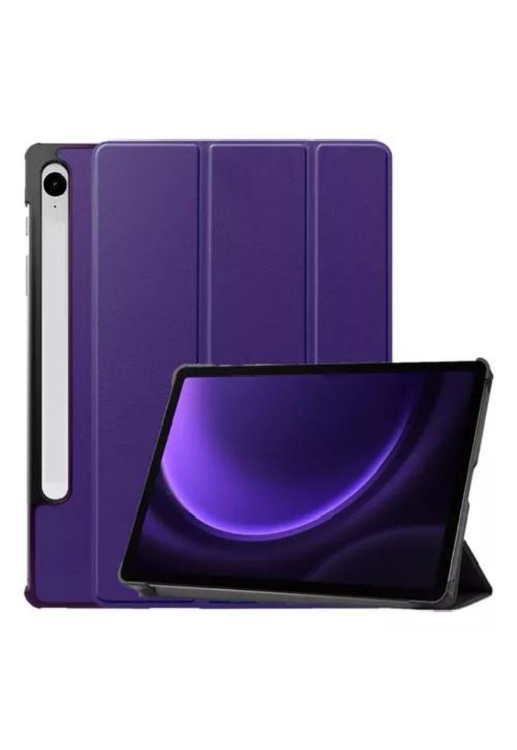 Funda carcasa para tablet Samsung S9/S9 Fe SM-X510/X710, color morado-0
