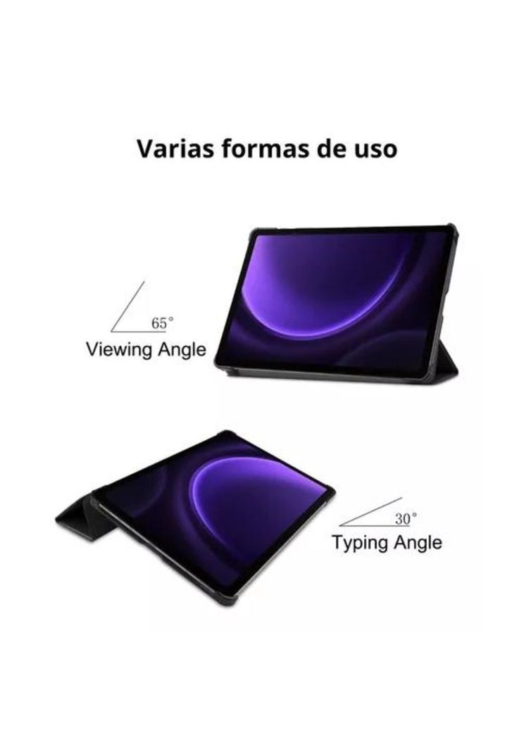 Funda carcasa para tablet Samsung S9/S9 Fe SM-X510/X710, color morado-4