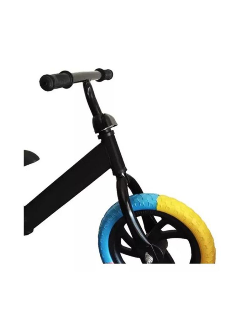 Bicicleta De Equilibrio Sin Pedales De Aprendizaje Niños Negra rueda Colores-1