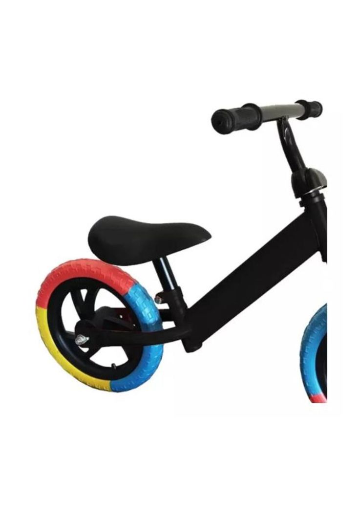 Bicicleta De Equilibrio Sin Pedales De Aprendizaje Niños Negra rueda Colores-2
