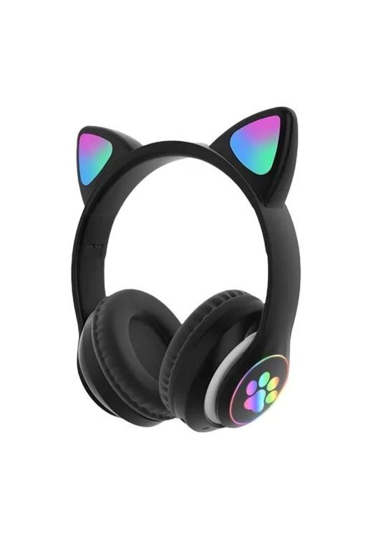 Auriculares gamer inalámbricos CAT Gaming STN-28 negro LED-0