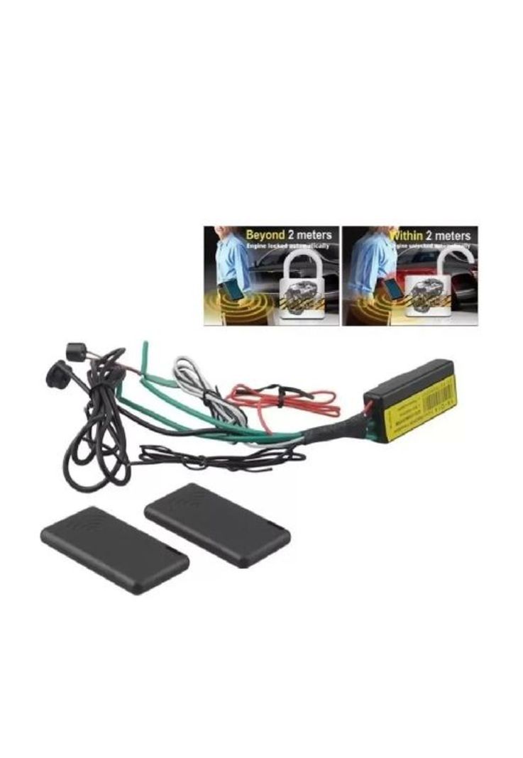Inmovilizador para auto antirrobo cortacorriente, color negro-3