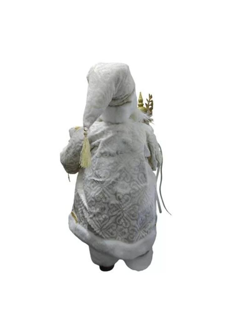 Viejo pascuero con regalo muñeco de Navidad blanco-1