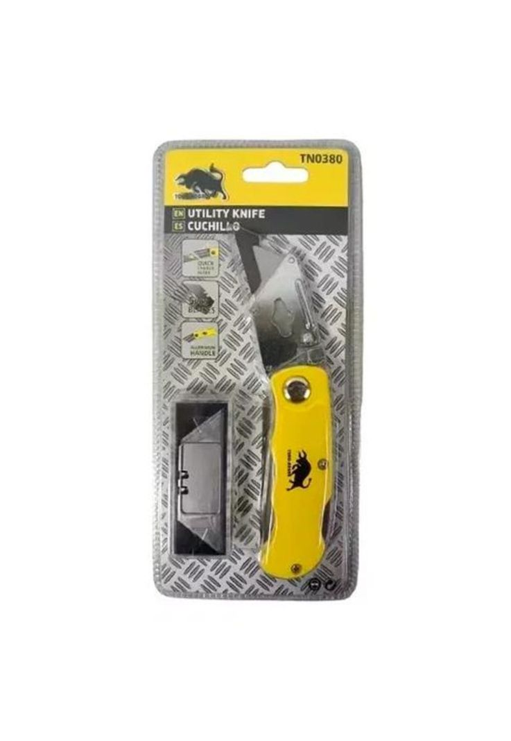 Cuchillo Cartonero Retráctil - Tipo Navaja, Repuesto de 6 Hojas-2