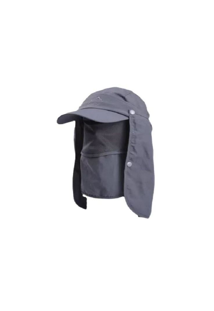 Gorro Visera para el Sol 4 en 1 Uso Diario Gris-0