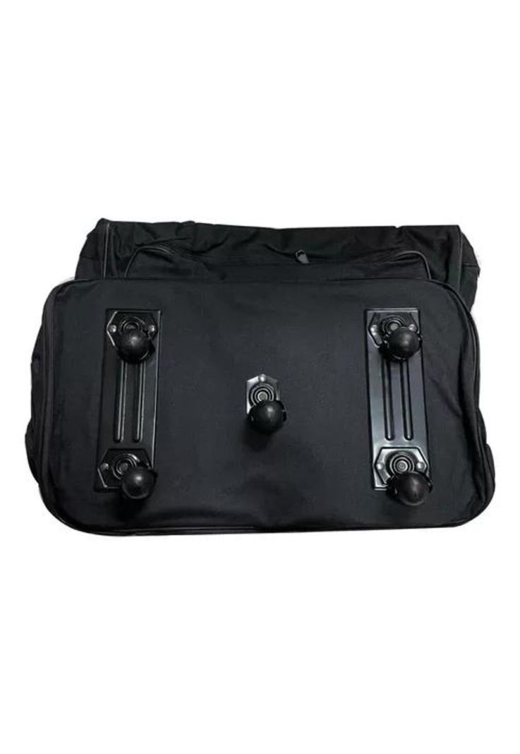 Bolso con 5 ruedas, talla ajustable, con cremallera, color negro-1