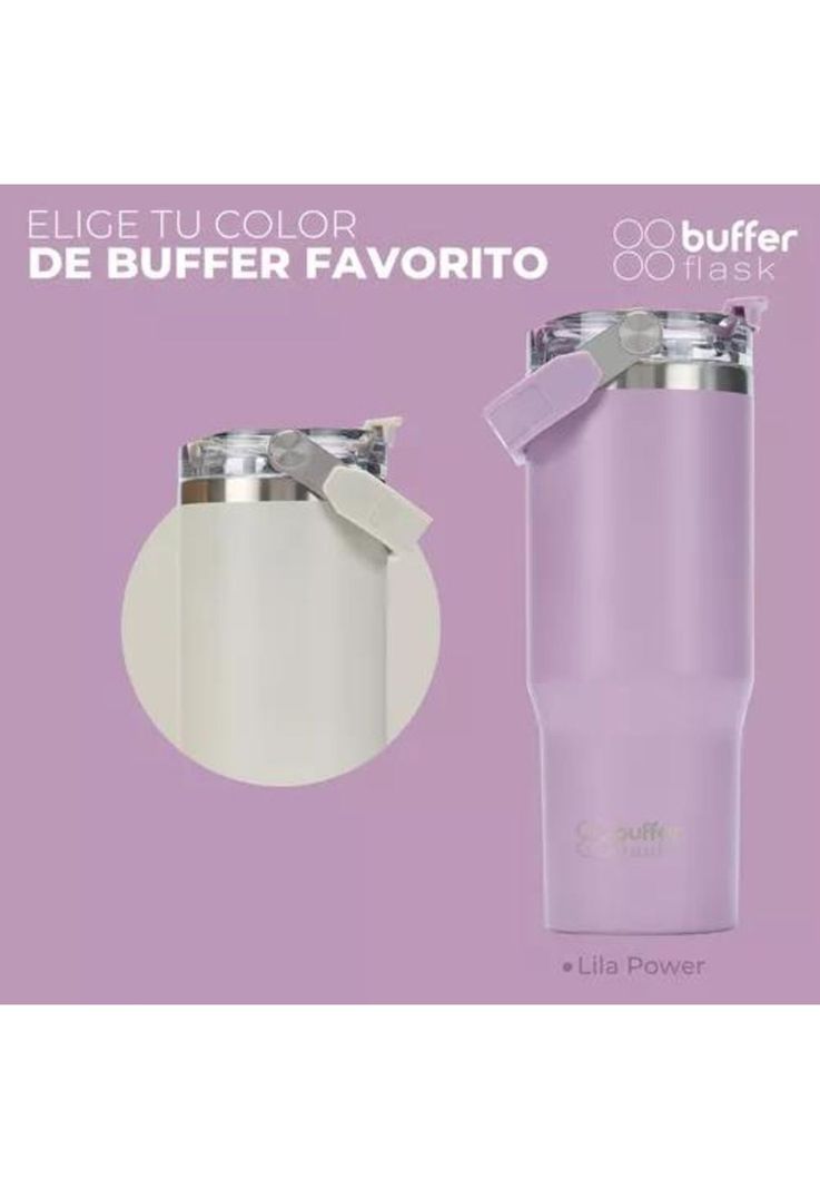 Vaso tumbler mug térmico, botella de agua, buffer, acero inoxidable, lila-6