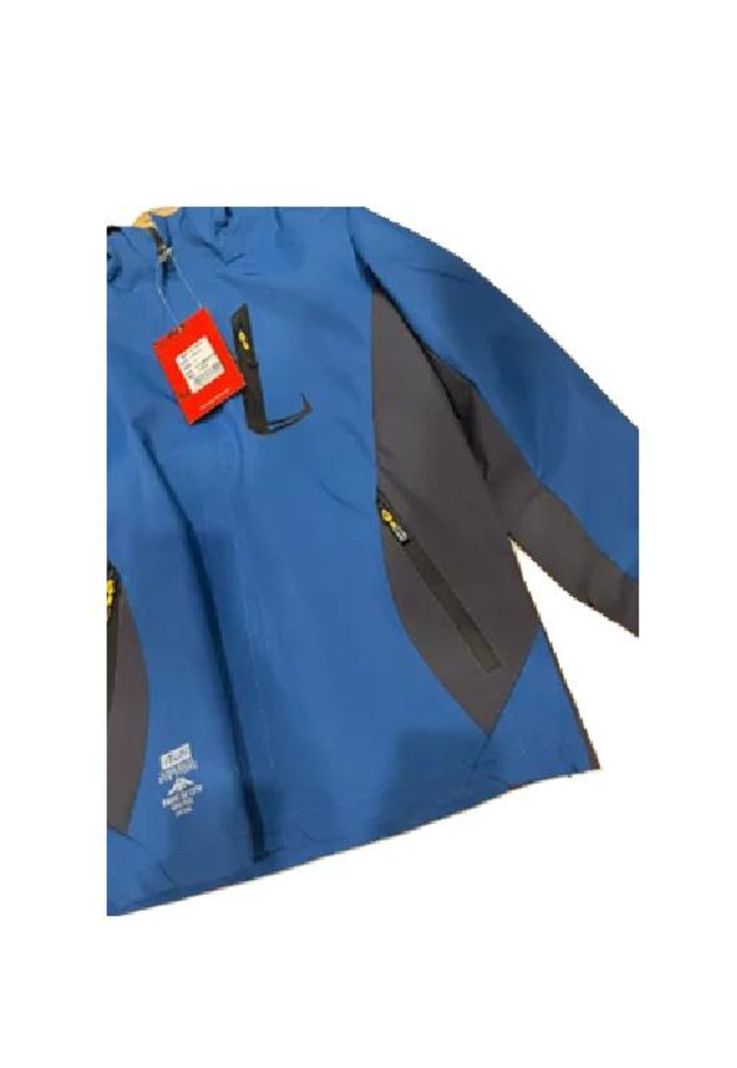 Chaqueta cortaviento deportiva ultra liviana micropolar azul marino, talla XL-1