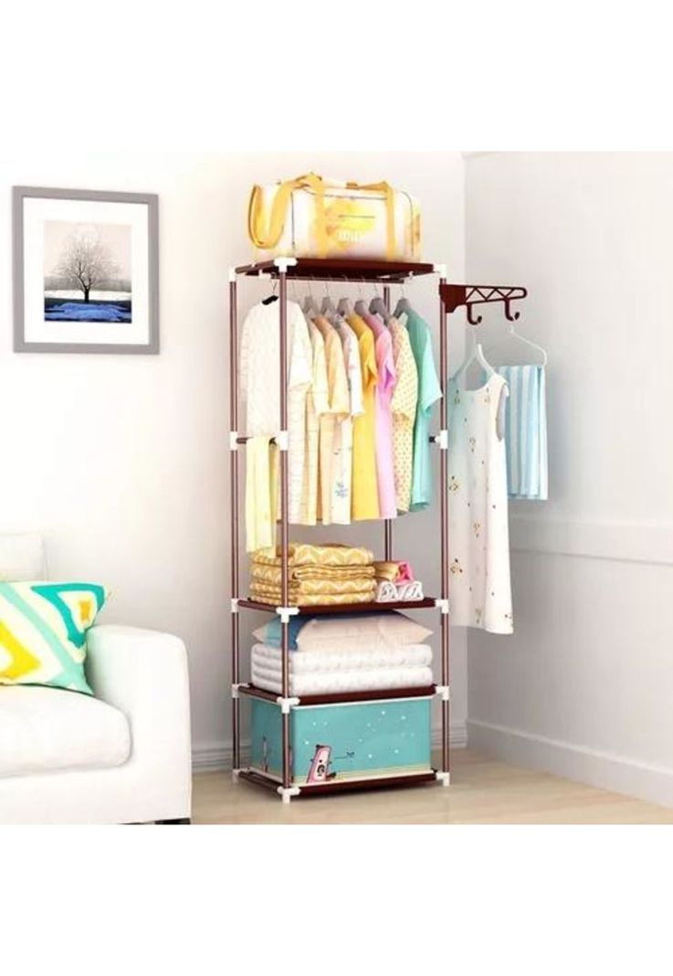 Closet ropero armable 170x55x36 gris-2