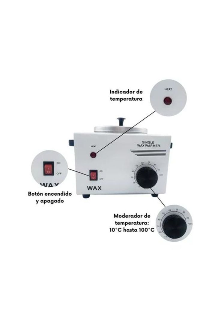 Olla depilatoria profesional 500g metálica, color 032018-4