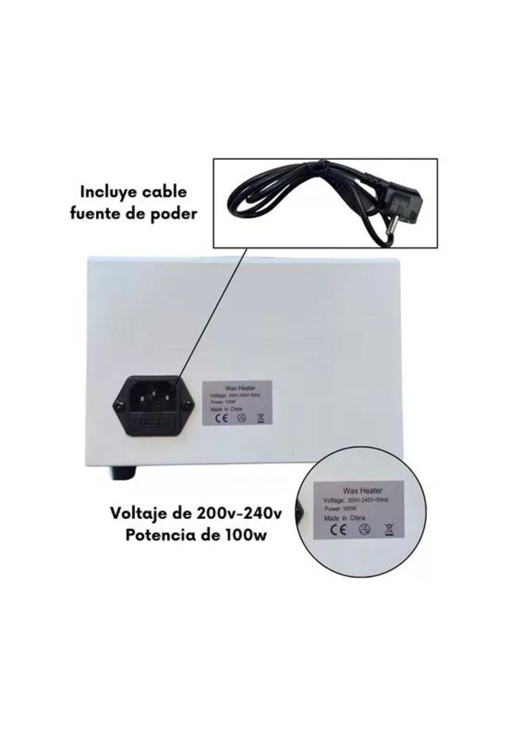 Olla depilatoria profesional 500g metálica, color 032018-5