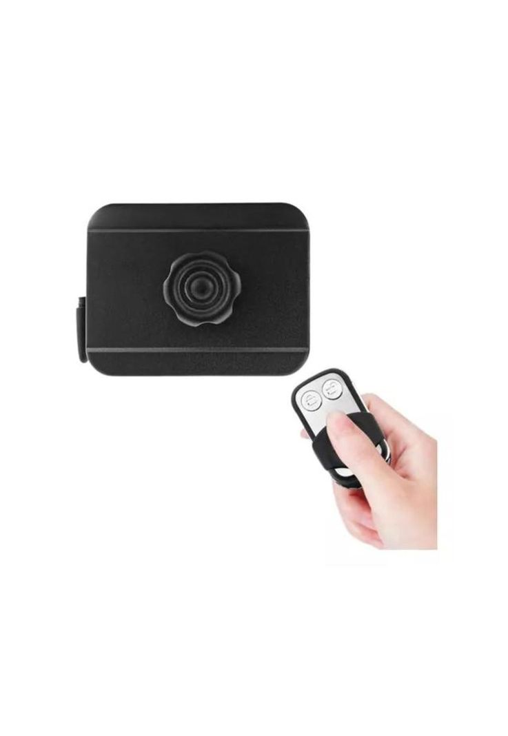Cerradura Inteligente Inalámbrica de Control Remoto 3 Llaves Negra-1