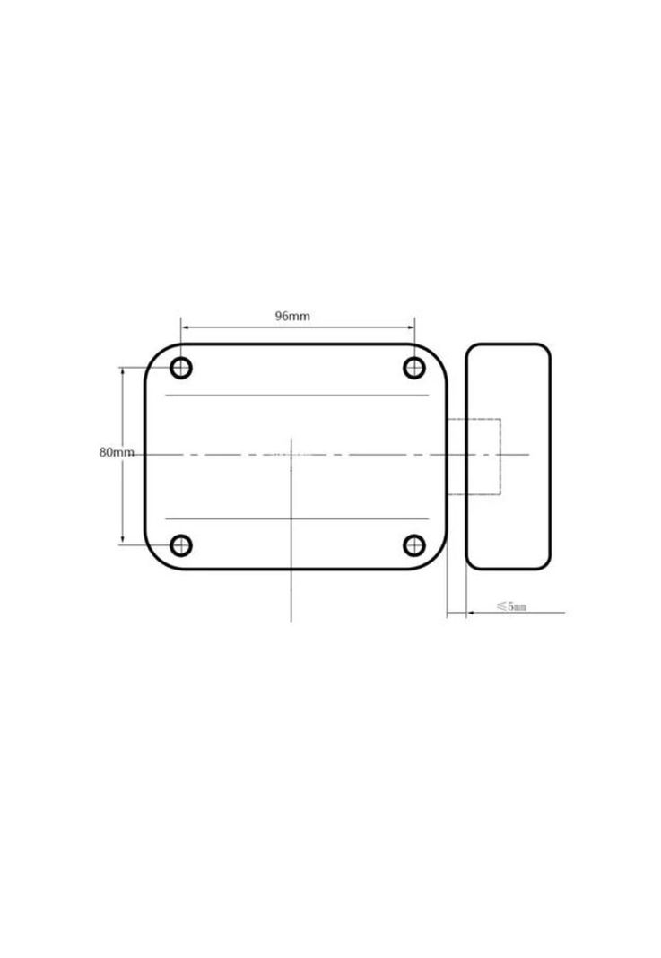 Cerradura Inteligente Inalámbrica de Control Remoto 3 Llaves Negra-3