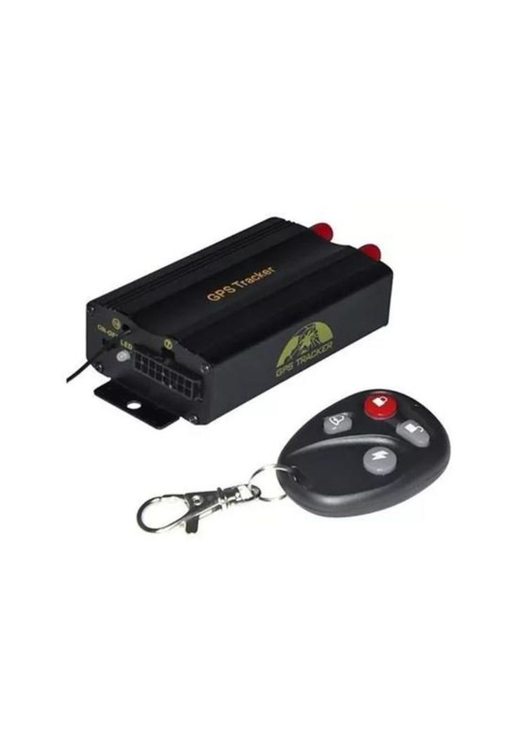 GPS Tracker para rastreo y seguimiento, corta corriente, color negro-0