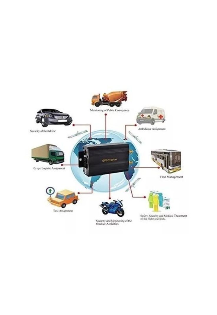 GPS Tracker para rastreo y seguimiento, corta corriente, color negro-6