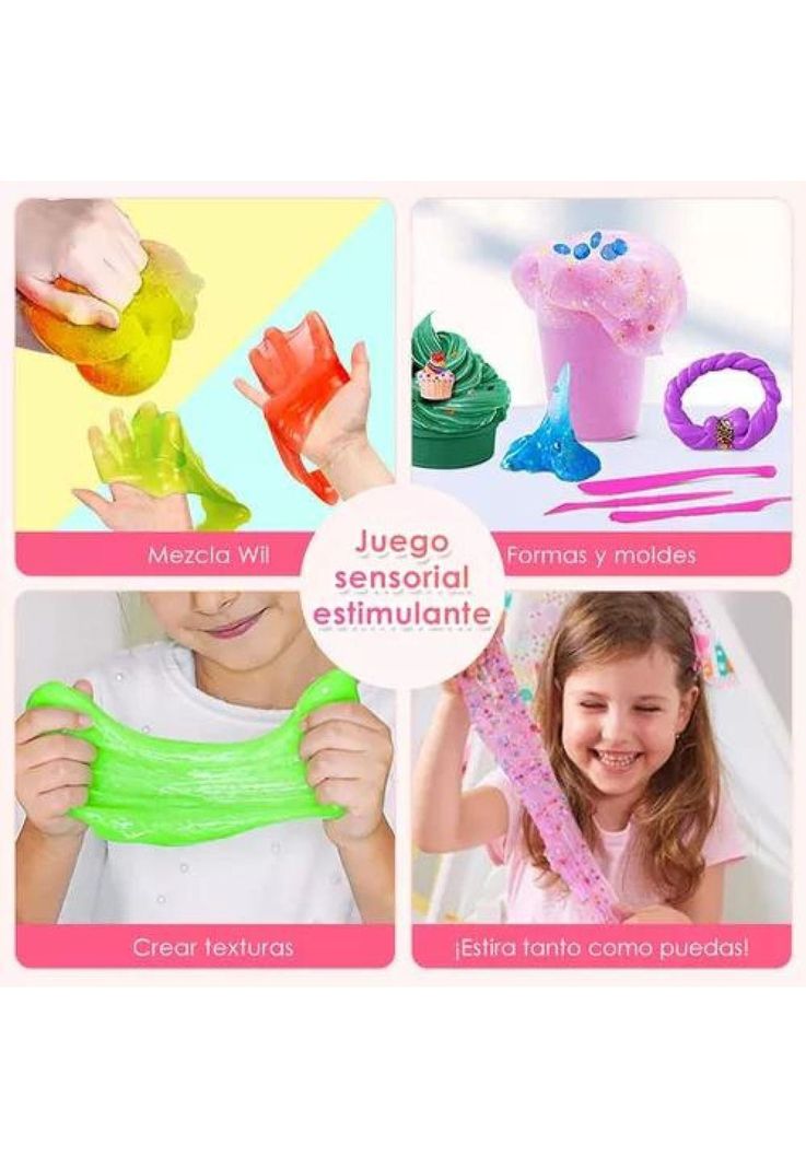 Set de bricolaje para hacer slime 120 piezas, 24 colores-6