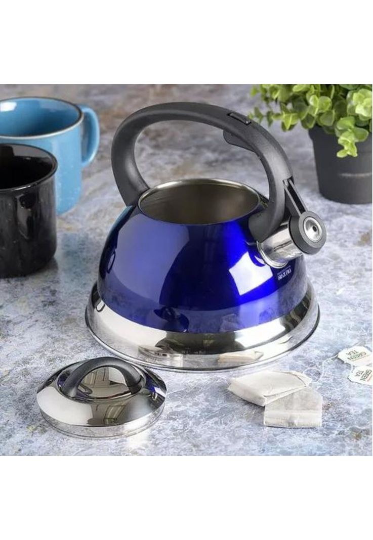 Tetera Silvante - 3.2 L, de Acero Inoxidable, Colores, Con Mango-5
