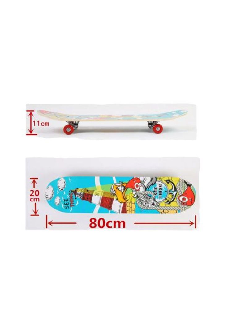 Tabla skate madera fuego 7 láminas 32'', negro-1