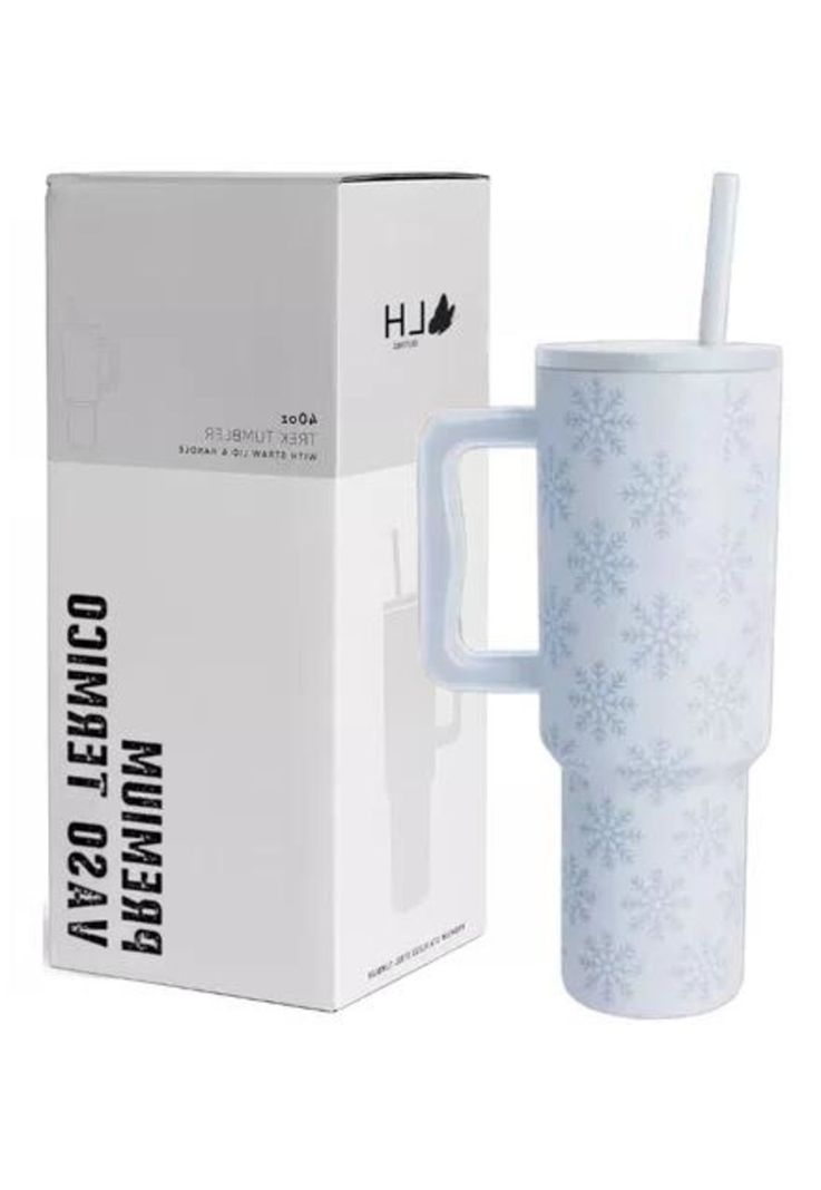 Vaso térmico mug 1200 lt, acero inoxidable, copo de nieve-1