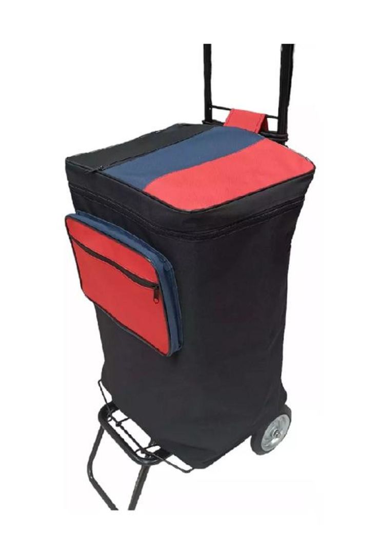 Carrito de compras plegable 60 kg color negro-0