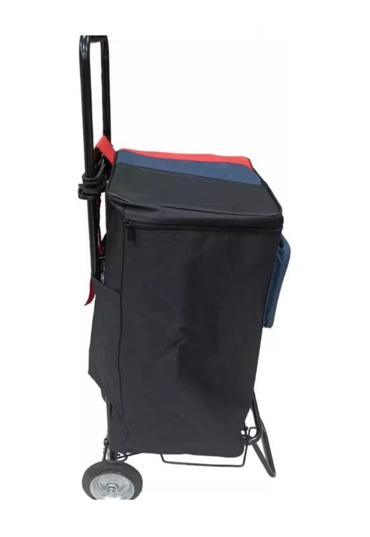 Carrito de compras plegable 60 kg color negro-1