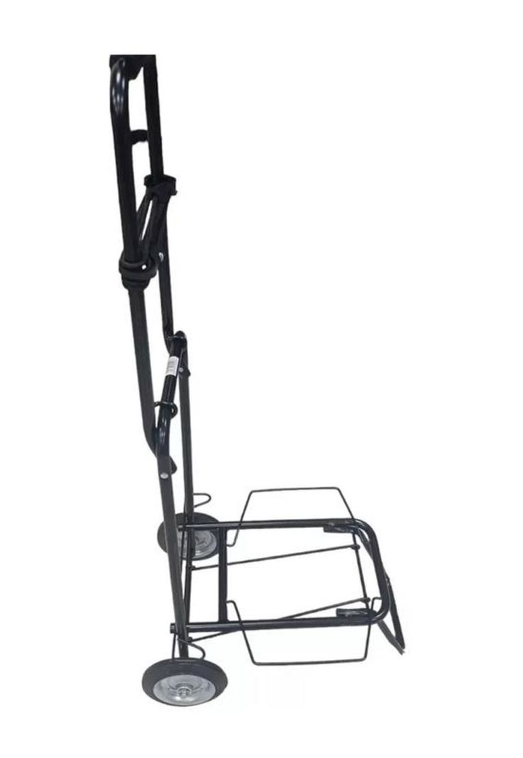 Carrito de compras plegable 60 kg color negro-4