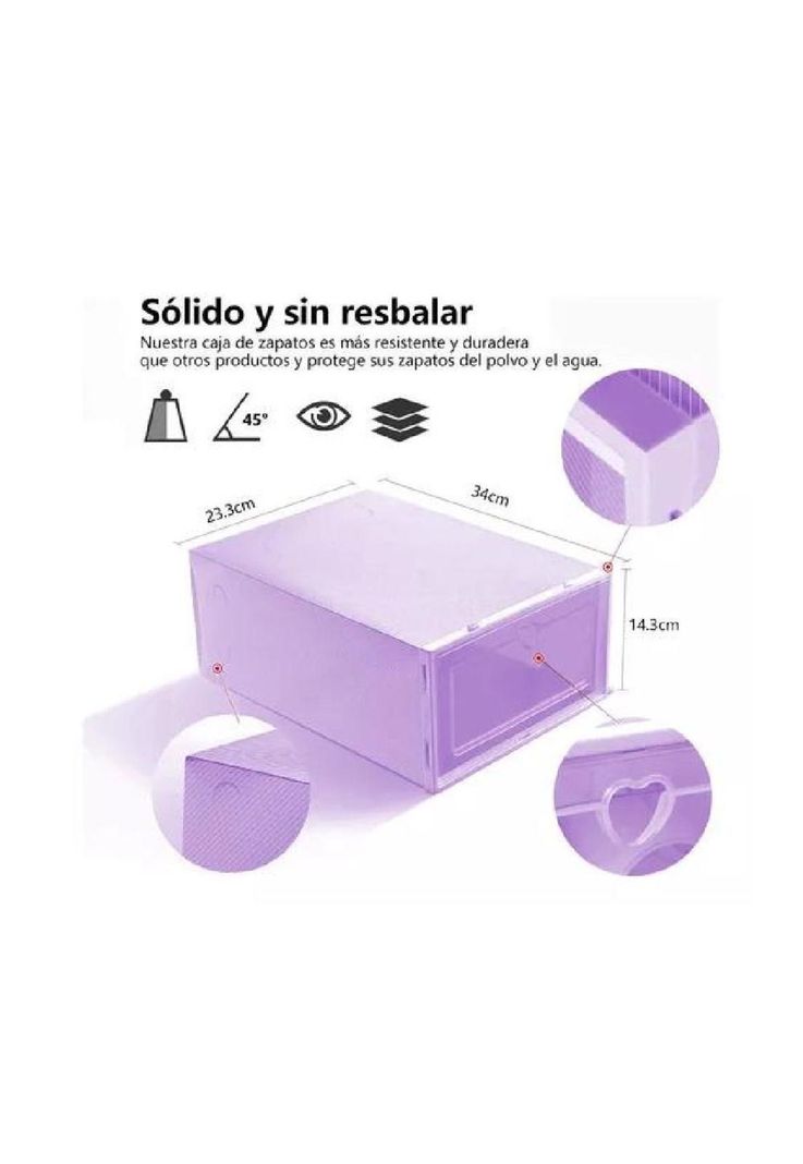 10 piezas zapateras organizadoras púrpuras-2