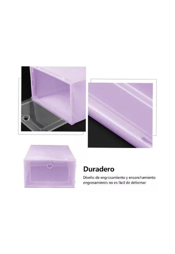 10 piezas zapateras organizadoras púrpuras-3