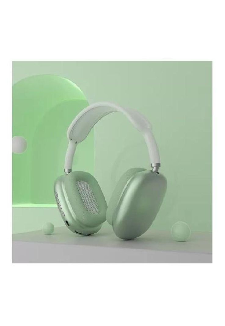 Auriculares gamer inalámbricos P9 Plus verde-2