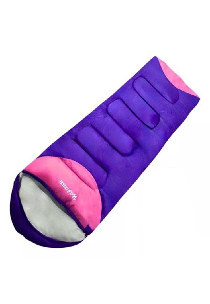 Saco de dormir extremo Wild Travel -15º +10º camping 1800g morado-0