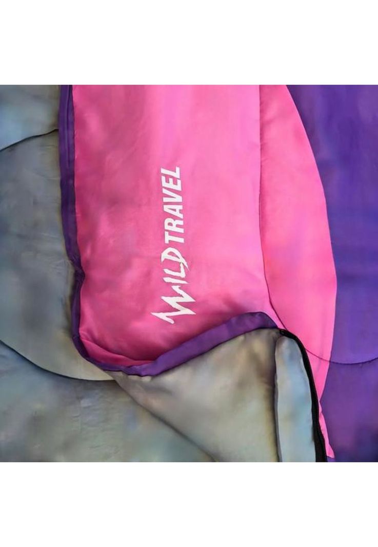 Saco de dormir extremo Wild Travel -15º +10º camping 1800g morado-4