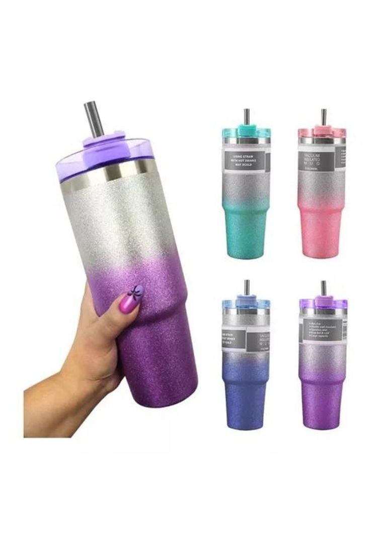 Vaso Térmico Brillantina - Acero Inoxidable, 890 ml, Frío y Calor-0