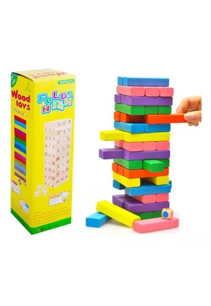 Juego educativo de bloques de construcción 54 piezas coloridos-1