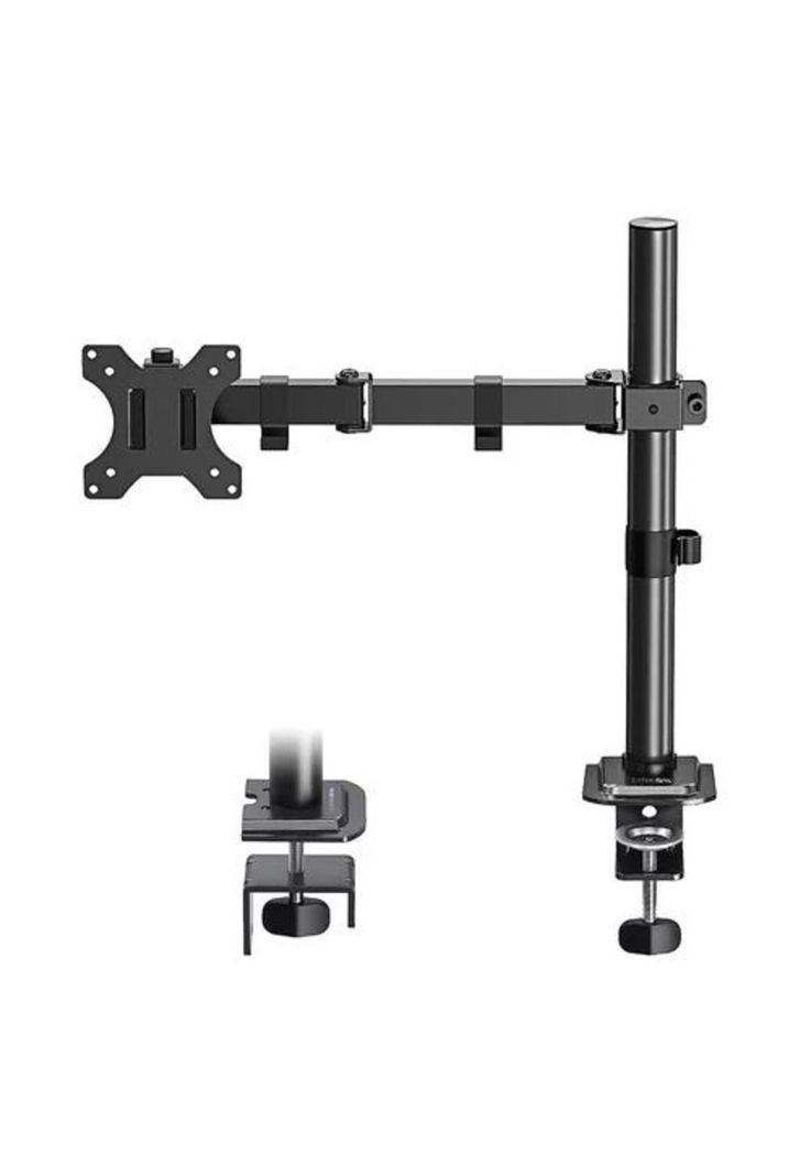 Soporte brazo para monitor vertical de escritorio negro-0