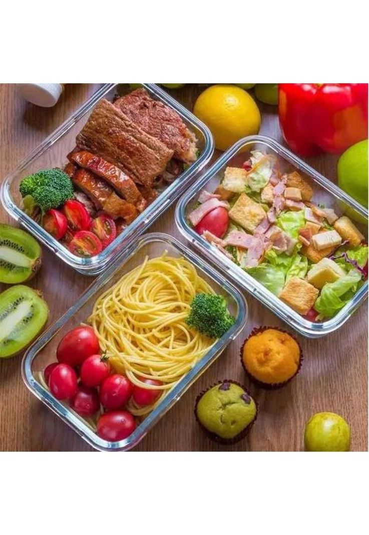 Pack de 3 tupper herméticos de vidrio para comida, 1.500 ml, Allegra, color transparente-2